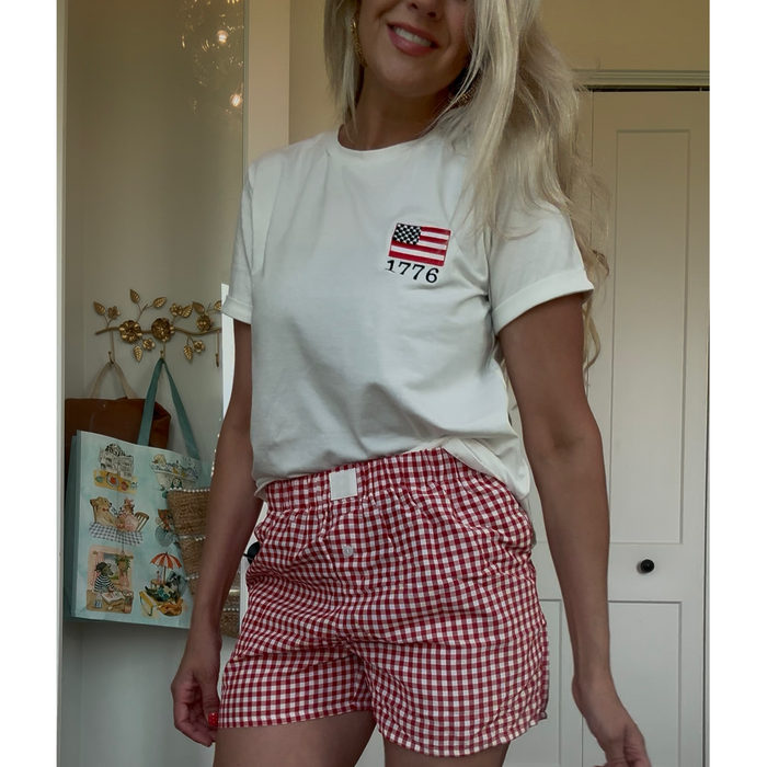 Embroidered Flag Graphic