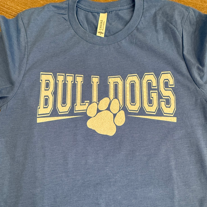 Bulldogs Paw Print Tee