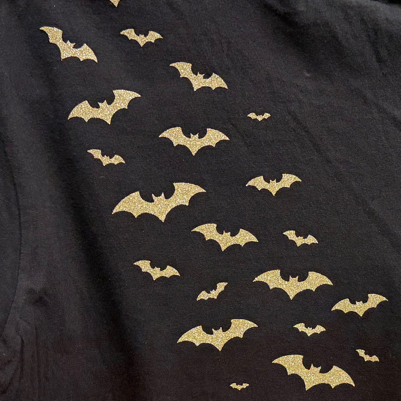 Fricken Bats I LOVE Halloween Long Crop Tee