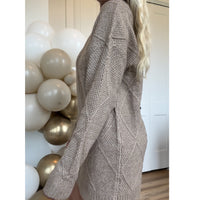 Cable Knit Sweater Dress