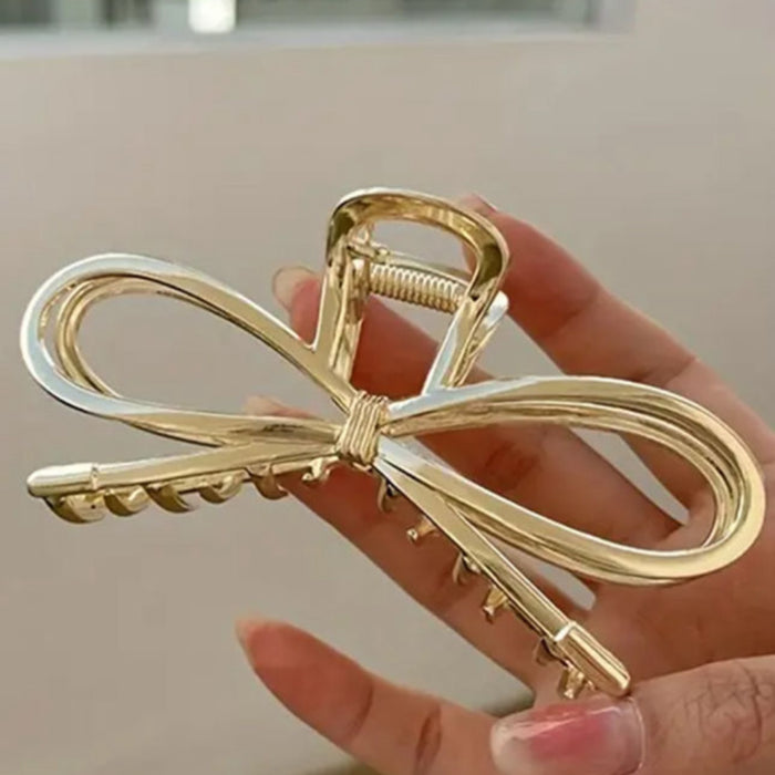 Golden Bow Clawclip