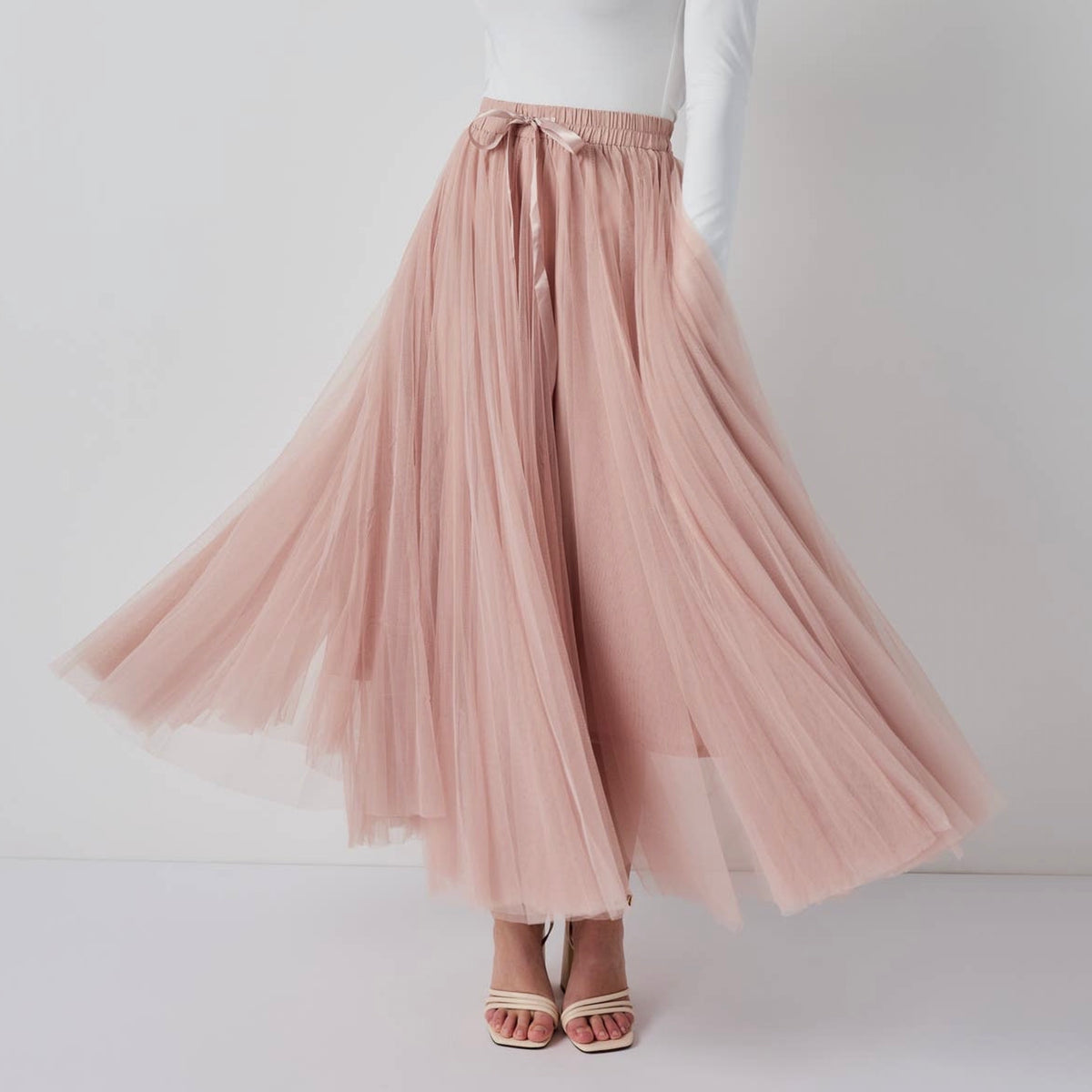 Aria Tulle Skirt Old Rose