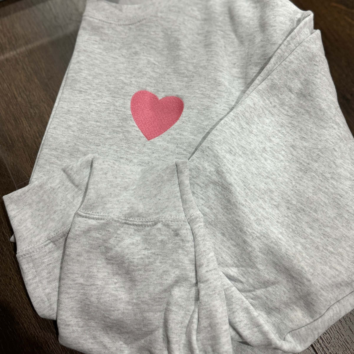 Embroidered Heart Sweatshirt