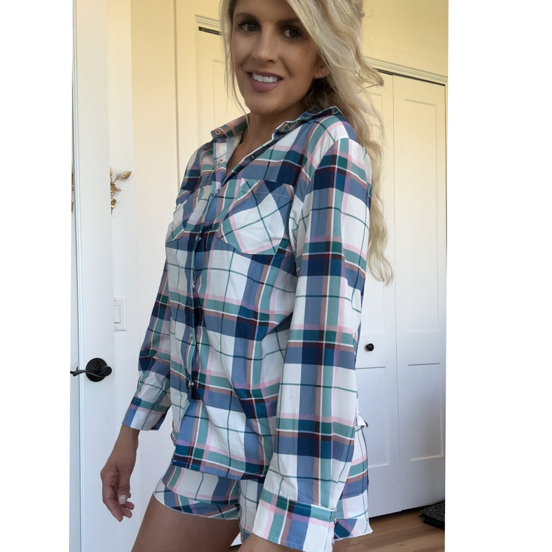 Plaid Lounge/PJ Set