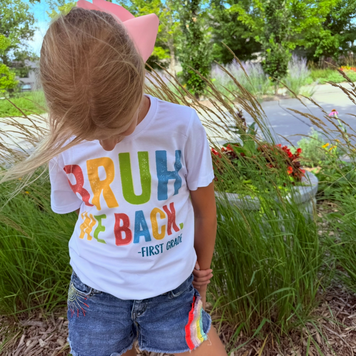 Bruh we back graphic tee